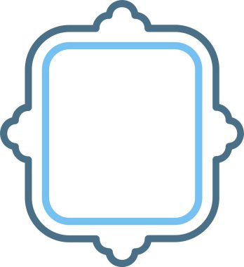 Çerçeve Çizgisi İki Renk Simgesi