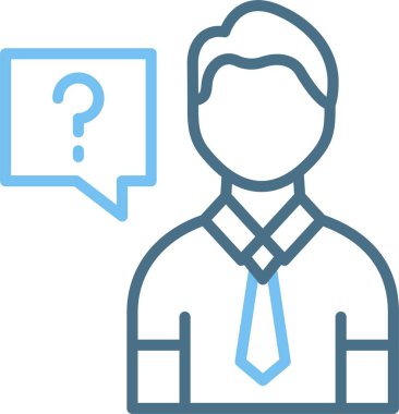 Soru Satırı İki Renk Simgesi