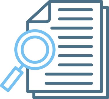 Araştırma Satırı İki Renk Simgesi