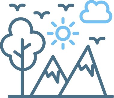 Macera Satırı İki Renk Simgesi