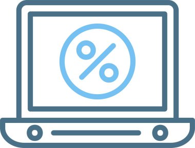 İndirim Satırı İki Renk Simgesi