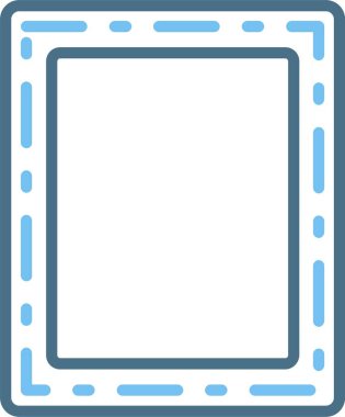 Çerçeve Çizgisi İki Renk Simgesi