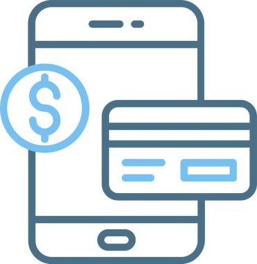 Mobil Para Hattı İki Renk Simgesi