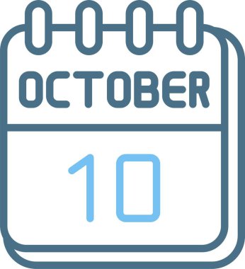 10 Ekim Satır İki Renk Simgesi