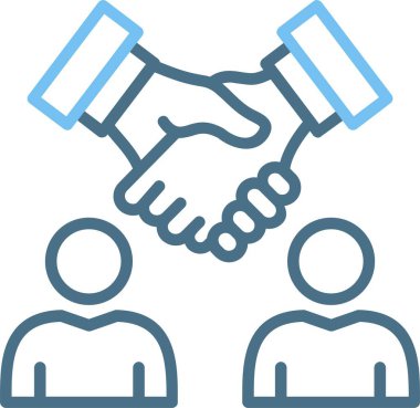 Ortaklık Satırı İki Renk Simgesi