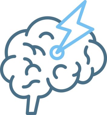 Vuruş Çizgisi İki Renk Simgesi