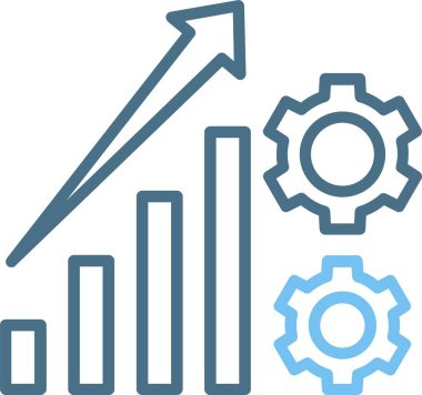 Kariyer Yönetimi Satırı İki Renk Simgesi
