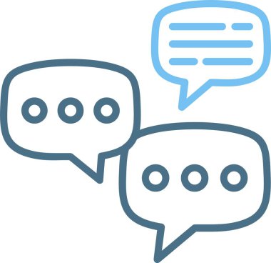 Diyalog Satırı İki Renk Simgesi