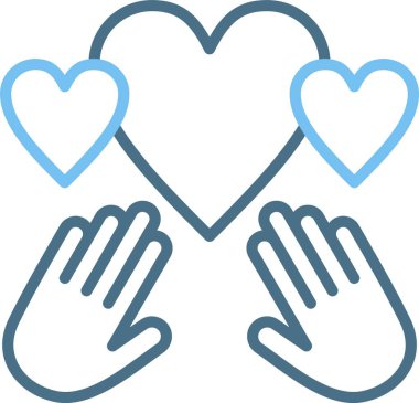 Çeşitlilik Satırı İki Renk Simgesi