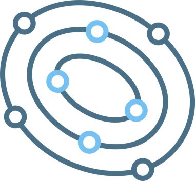 Galaksi Çizgisi İki Renk Simgesi