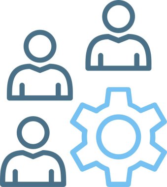 İnsan Satırı İki Renk Simgesi