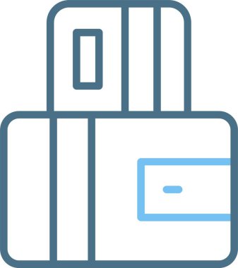 Cüzdan Satırı İki Renk Simgesi