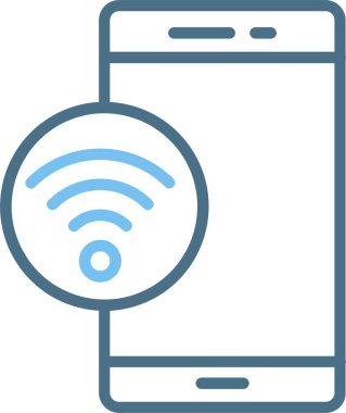 Wifi Satırı İki Renk Simgesi