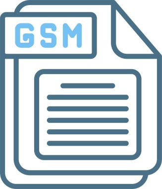 GSM Satır İki Renk Simgesi