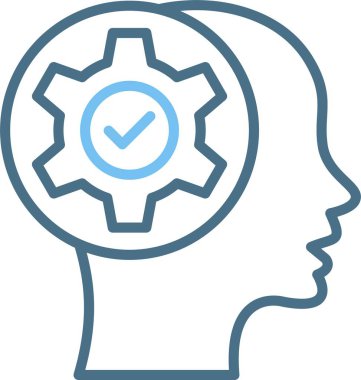 Bilişsel Satır İki Renk Simgesi