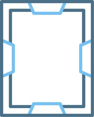 Çerçeve Çizgisi İki Renk Simgesi