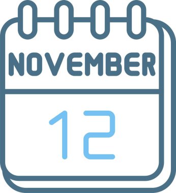 12 Kasım Satır İki Renk Simgesi