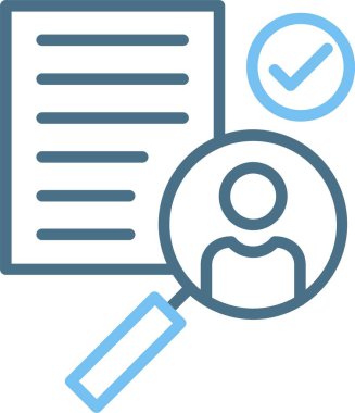 İşe Alma Satırı İki Renk Simgesi