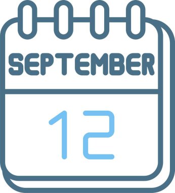 12 Eylül Satır İki Renk Simgesi