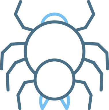 Örümcek Çizgisi İki Renk Simgesi