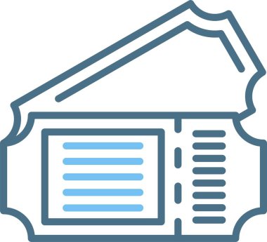 Bilet Satırı İki Renk Simgesi