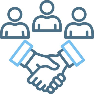 Anlaşma Satırı İki Renk Simgesi