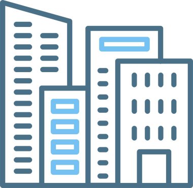 Şirket Satır İki Renk Simgesi