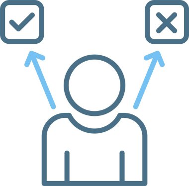 Karar Satırı İki Renk Simgesi