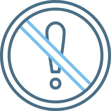 Ünlem Satırı İki Renk Simgesi