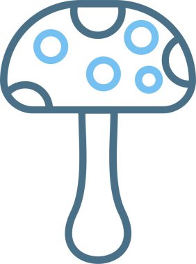 Mantar Çizgisi İki Renk Simgesi