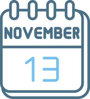 13 Kasım Satır İki Renk Simgesi