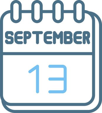 13 Eylül Satır İki Renk Simgesi