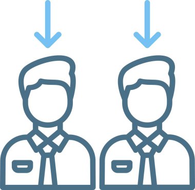 Çalışan Satırı İki Renk Simgesi