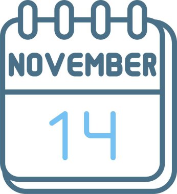 14 Kasım Satır İki Renk Simgesi