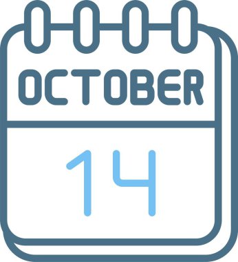 14 Ekim Satır İki Renk Simgesi