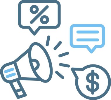 Terfi Satırı İki Renk Simgesi