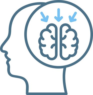 Beyin Fırtınası Satırı İki Renk Simgesi