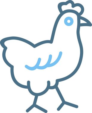 Tavuk Hattı İki Renk Simgesi