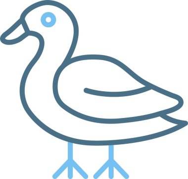 Ördek Satırı İki Renk Simgesi