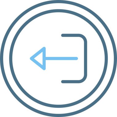 Çıkış Satırı İki Renk Simgesi