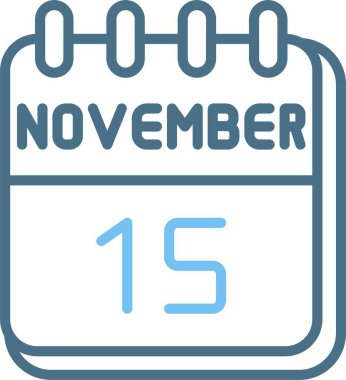 15 Kasım Satır İki Renk Simgesi