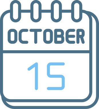 15 Ekim Satır İki Renk Simgesi