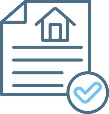 Özellik Belgesi Satırı İki Renk Simgesi