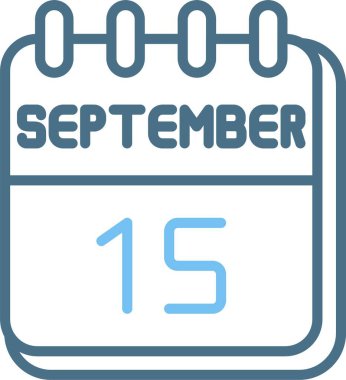 15 Eylül Satır İki Renk Simgesi