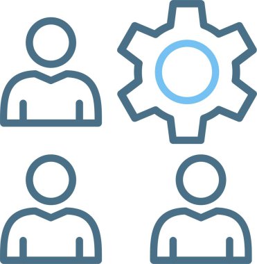 Takım Yönetimi Satırı İki Renk Simgesi