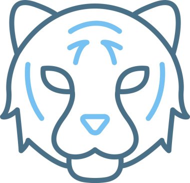 Kaplan Çizgisi İki Renk Simgesi