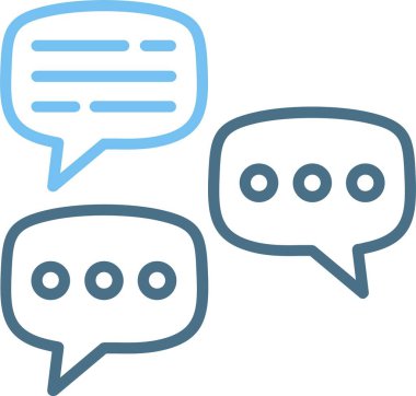 Tartışma Satırı İki Renk Simgesi