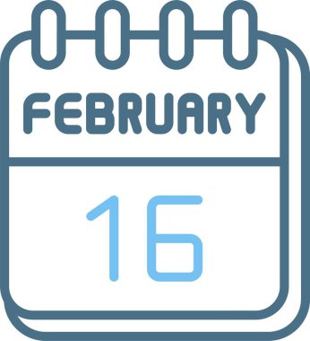 16 Şubat Satır İki Renk Simgesi