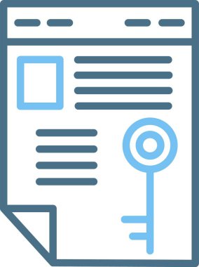 Sahiplik Satırı İki Renk Simgesi