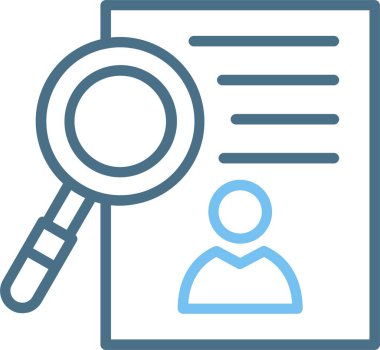 İşe Alma Satırı İki Renk Simgesi